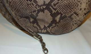 MICHAEL Michael Kors Julian Python Embossed Shoulder Tote Handbag 