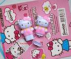 5Pcs Hello Kitty Stationery Kid Ball Point Pen Mobile Cell Phone Strap