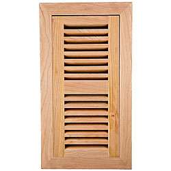   4x10 inch Unfinished American Cherry Wood Vent  