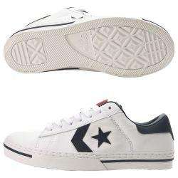 Converse Volitant Ox White Leather Skate Shoes  
