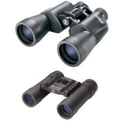 Bushnell PowerView 10x50mm Binocular with Simmons 10x25mm Compact 