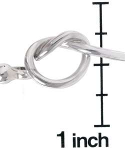 Sterling Silver Love Knot Bangle  
