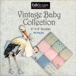 Fabscraps Vintage Baby Collection Mini Paper Booklet  