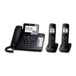 Panasonic KX TG6672B Standard Phone   1.90 GHz   DECT   Black 