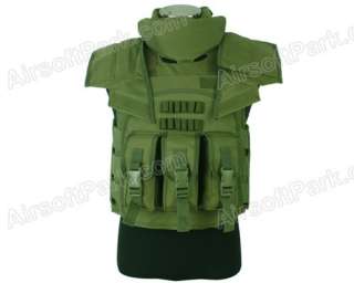 Airsoft Paintball Tactical SDU Body Armor Vest Olive Drab  