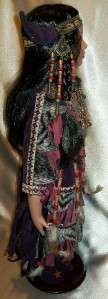 22 IN PORCELAIN INDIAN Reproduction DOLL BETTIE NEW  