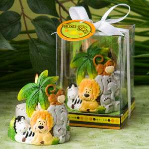 40)Baby Jungle Animal Candle Favors Birthday 1st Shower  