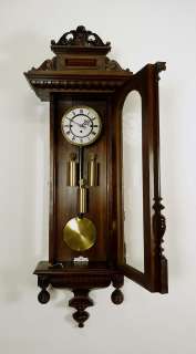 Antique, Vienna Gebr. Resch 3 weight clock at 1888 Grand Sonnerie 