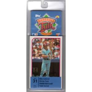  1989 Topps LJN Baseball Talk Pack Set #31 Mike Schmidt 