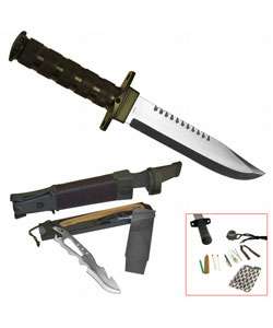 Military style Survival Kit Knife with Sheath  