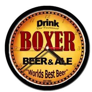  BOXER beer and ale cerveza wall clock 