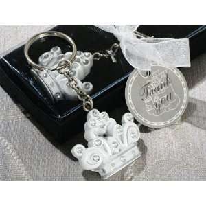 Baby Keepsake Queen for a day Sparkling Tiara keychain favor. (Set of 