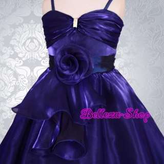 Royal Blue Wedding Flower Girl Pageant Dress SZ 11 13  