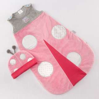 Baby Girl Pink Ladybug Snuggle Sack Gift Box Shower Set  