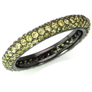 Glamorous CZ 925 Sterling Silver Eternity Band/Stack Ring  