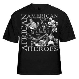 African American Sports Heroes T Shirt (Black) #B199