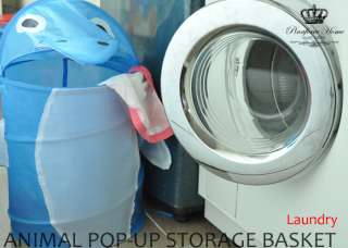 Animals Pop Up Storage Clothes Laundry Bin Hamper Toy  