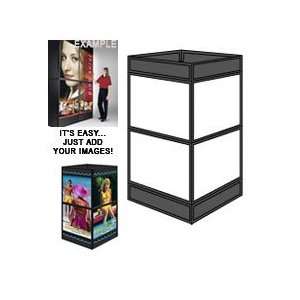  Square Kiosk Display Light Boxes   Vertical Setup 100 x 35 