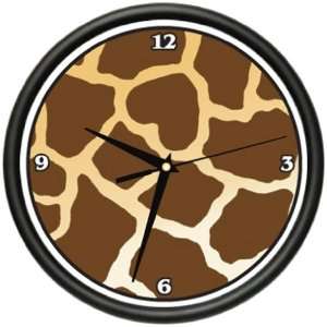  GIRAFFE PRINT Wall Clock animal print giraffe spots 