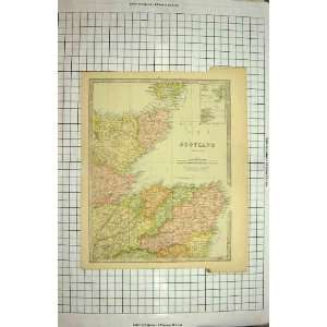 ANTIQUE MAP c1790 c1900 SCOTLAND ORKNEY SHETLAND MORAY  