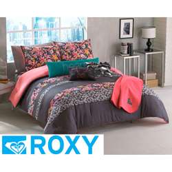 Roxy TwinXL size Samantha Floral 4 piece Comforter Set  