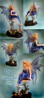 OOAK dainty fantasy blue fairy by Faith Tillbrook prfag  