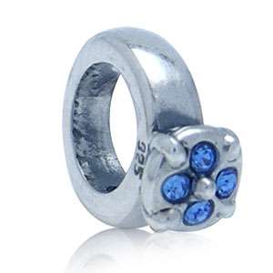 Nagara Crystal 925 Sterling Silver RING European Charms Bead  