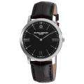   & Mercier Mens Classima Executives Black Strap Automatic Watch