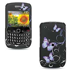Premium BlackBerry Curve 8530/ 9300 Purple Butterfly Protector Case 