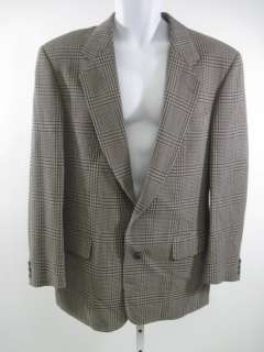 HUGO BOSS Mens Gray Plaid Blazer Coat Jacket Size 40  