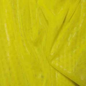  metallic stretch mesh fabric Yellow
