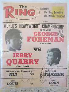 BOXING CHAMPIONS, AUTOGRAPHED, RING MAGAZINE 1973  
