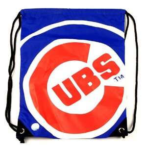 MLB Chicago Cubs Team Cinch Team Back Sack Tote Carry Drawstring Bag 