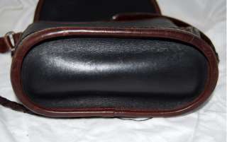 Brighton Brown Croc & Black Leather Shoulder Bag Purse  