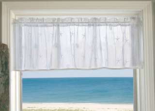 HERITAGE LACE   SAND SHELL VALANCE  2 Colors   2 Styles  