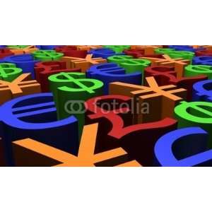 Wallmonkeys Peel and Stick Wall Decals   3D Render Image of Currency 