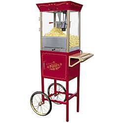 Nostalgia Electrics Old Fashioned Movie Time Popcorn Cart   