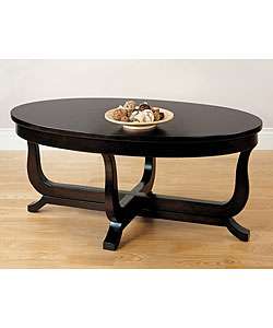Harp Leg Oval Coffee Table  