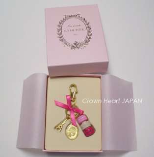   LADUREE Keychain Macaron Eiffel Tower Pink in Gift Box JAPAN MARKS