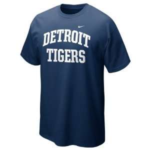  Detroit Tigers Navy Nike 2012 Arch T Shirt Sports 