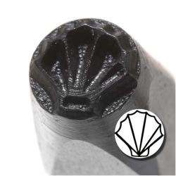 Sea Shell 6mm Punch Stamp for Metal  