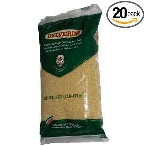 Delverde Acini di Pepe, 1 Pound (Pack of 20)  Grocery 