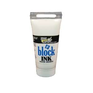 Handy Art 305 000 Water Soluble Block Printing Ink Tube, White, 1 1/4 
