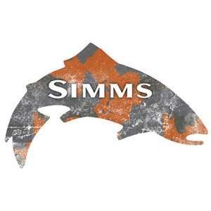  Simms Camo Trout Decal