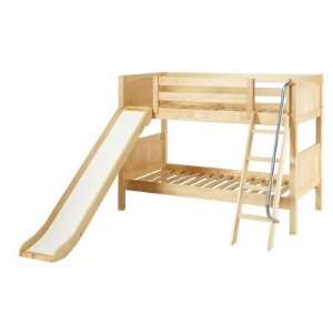  Maxtrix Laugh Twin over Twin Panel Slide Bunk Bed