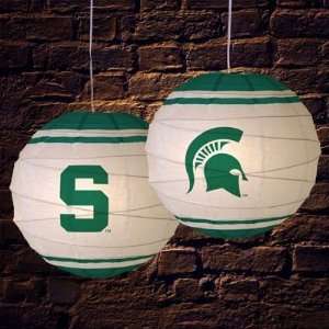 Michigan State Spartans 18 Inch Rice Paper Lamp NCAA College Athletics 