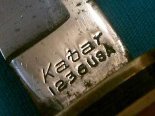 VINTAGE KABAR KA BAR 1236 USA HUNTING SKINNING BOWIE KNIFE KNIVES 