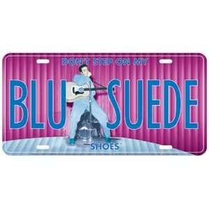  Elvis License Plate   Blue Suede Shoes 