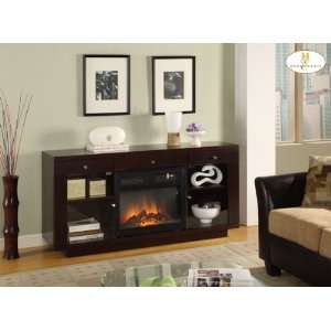  Saphire Fireplace TV Stand   Homelegance Furniture