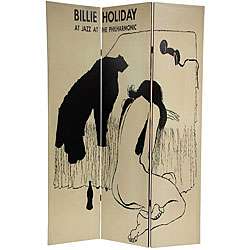 Canvas Double sided 6 foot Billie Holiday Room Divider (China 